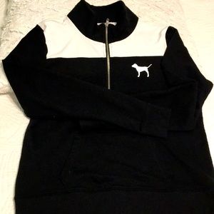 PINK 3/4 Zip-Up Hoodie